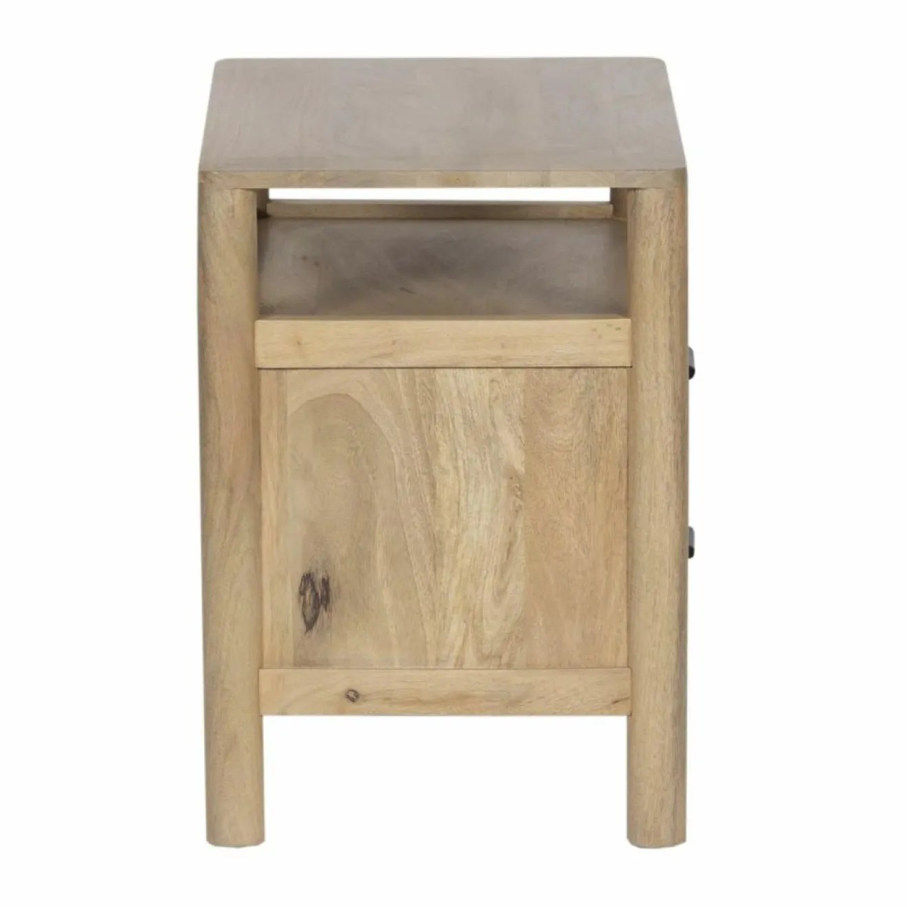 Hot Bois & Chiffons Table de chevet 2T Mango Matan Beige - 57x40x57 cm