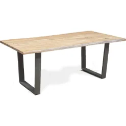Bois & Chiffons Table de repas en acacia massif forest brut - 180x90x76 cm