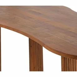 Bois & Chiffons Table de repas ovale 3/4 pieds acacia arad marron - 200x90x76 cm