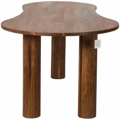Bois & Chiffons Table de repas ovale 3/4 pieds acacia arad marron - 200x90x76 cm