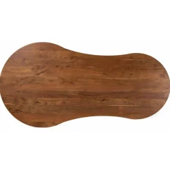 Bois & Chiffons Table de repas ovale 3/4 pieds acacia arad marron - 200x90x76 cm