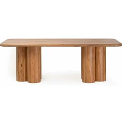Clearance Bois & Chiffons Table de repas rectangulaire acacia maglan marron - 220x100x76 cm