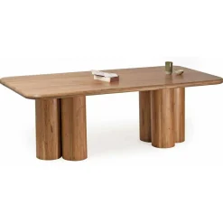 Clearance Bois & Chiffons Table de repas rectangulaire acacia maglan marron - 220x100x76 cm
