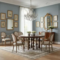 Hot Bois & Chiffons Table de repas ronde 140 cm Manguier Ramon Naturel - 140x140x76 cm