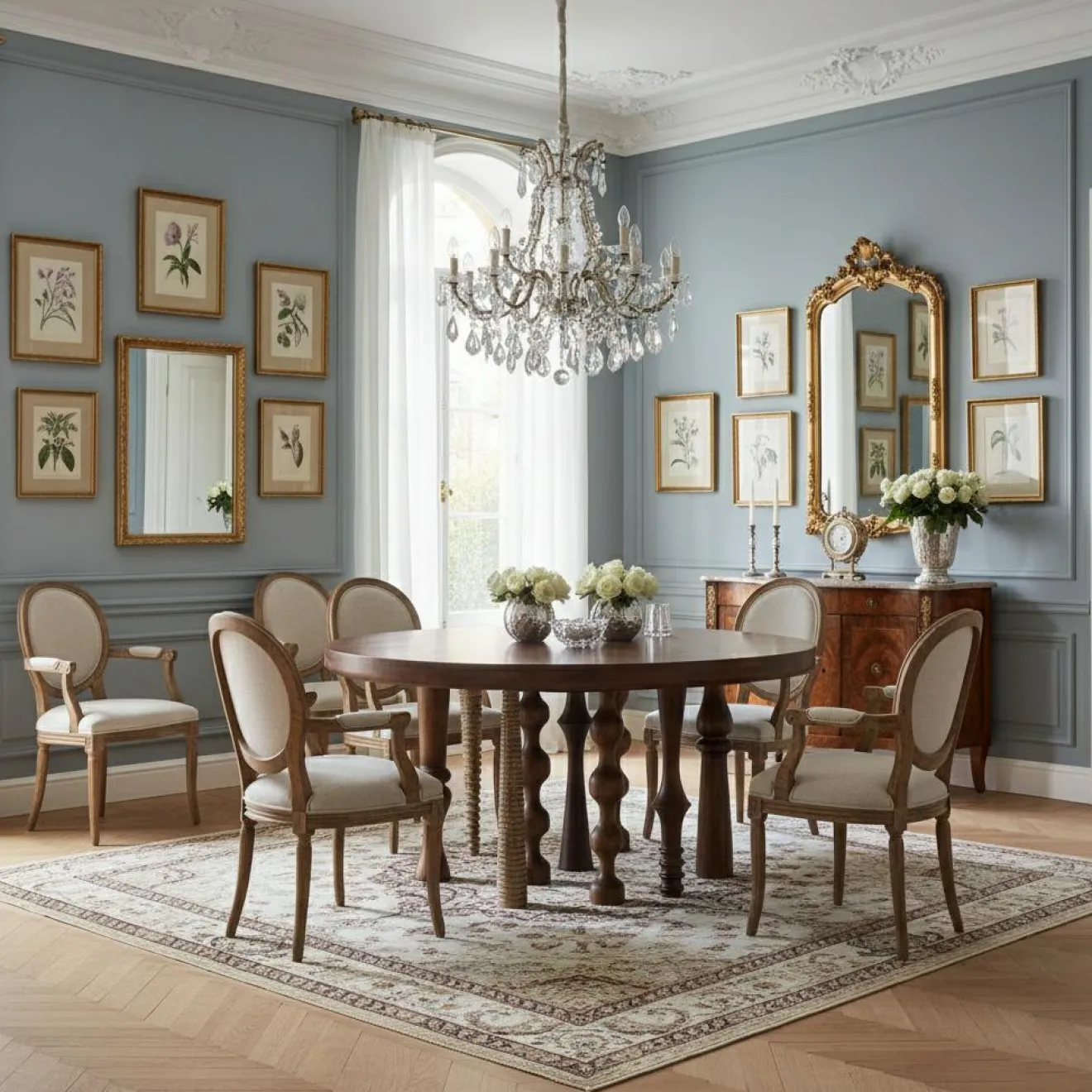 Hot Bois & Chiffons Table de repas ronde 140 cm Manguier Ramon Naturel - 140x140x76 cm