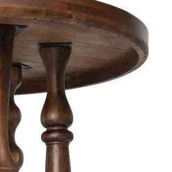 Hot Bois & Chiffons Table de repas ronde 140 cm Manguier Ramon Naturel - 140x140x76 cm