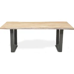 Bois & Chiffons Table de salle à manger en acacia massif marron - 300x100x76 cm