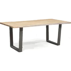 Bois & Chiffons Table de salle à manger en acacia massif marron - 300x100x76 cm