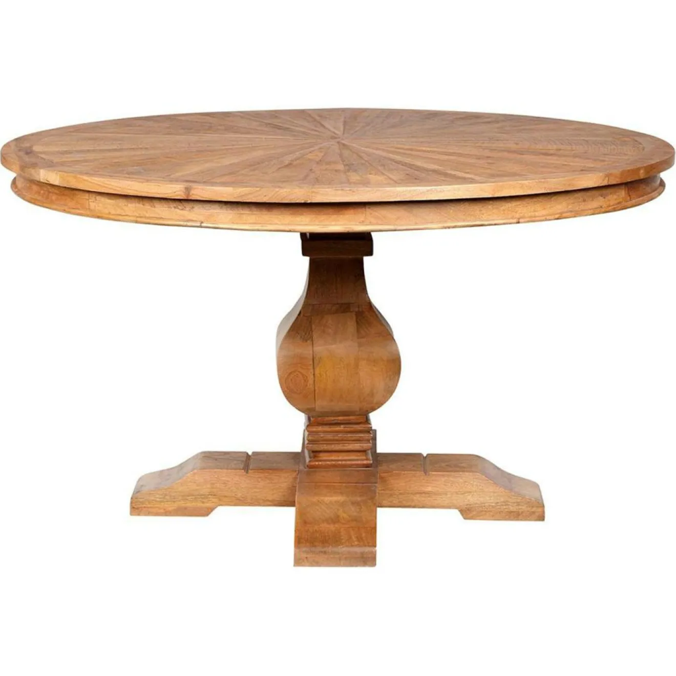 Bois & Chiffons Table ronde manguier solaris naturel - 135x135x76 cm