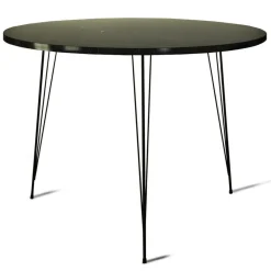 New Wooden Art Table sandalf noir/blanc - 90x75x90 cm