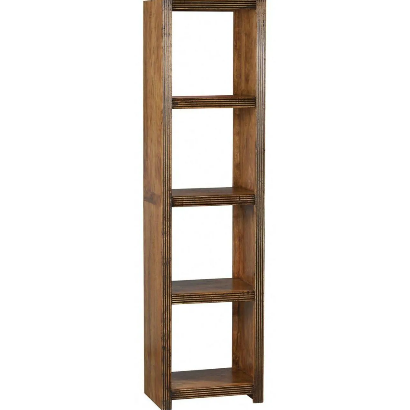 Bois & Chiffons Étagère 5 cases acacia florence naturel/ebene - 50x35x235 cm