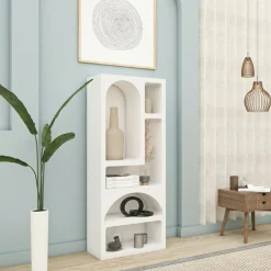 New Homitis Étagère à livres Vénus blanche - 60x150x32 cm