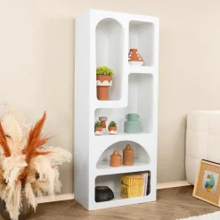 New Homitis Étagère à livres Vénus blanche - 60x150x32 cm