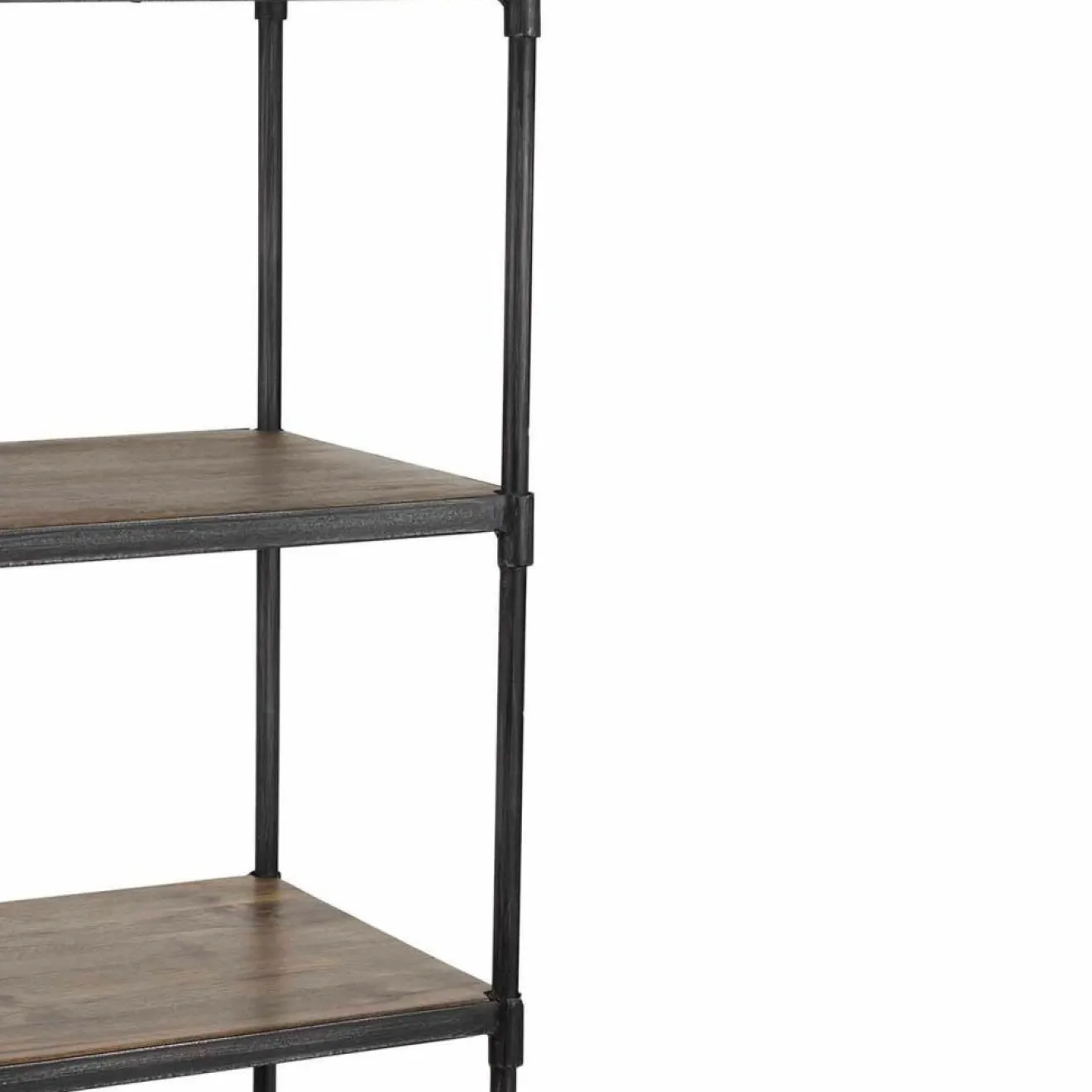 Best Bois & Chiffons Étagère à roulettes manguier carnac marron - 57x42x162 cm