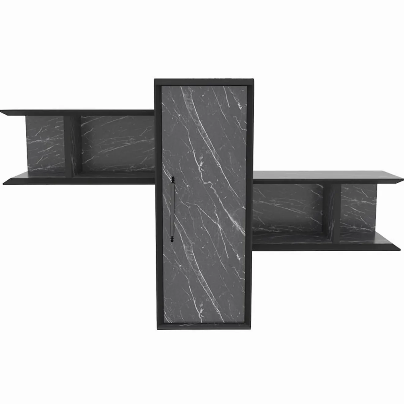 Best Homitis Étagère Olida-Bendire noire - 118.6x35x51.8 cm