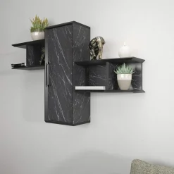 Best Homitis Étagère Olida-Bendire noire - 118.6x35x51.8 cm