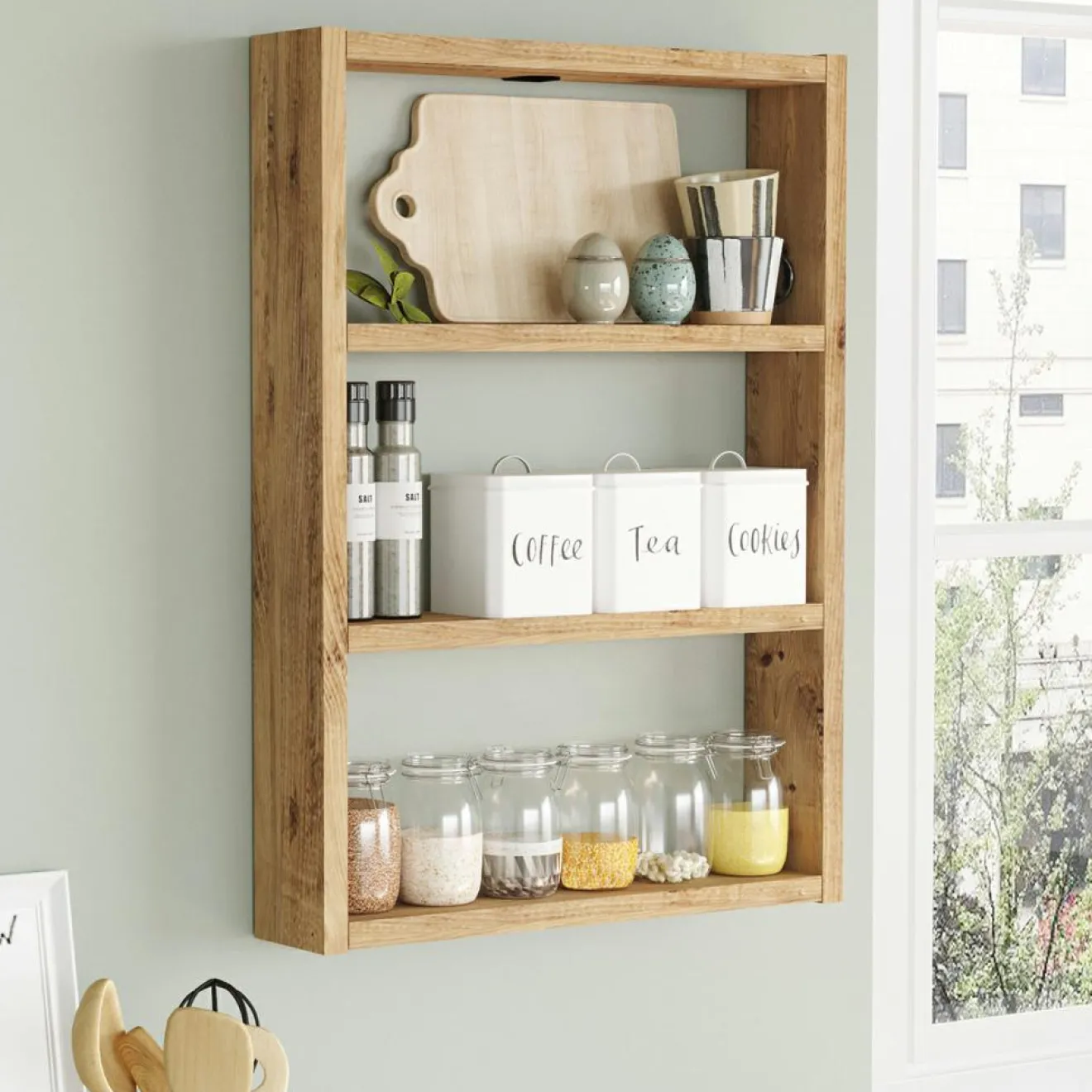 Best Wooden Art Étagère PR1A pin atlantique - 43.2x60x9 cm