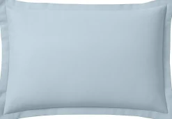 Best Home Collection Taie d'oreiller 100% Flanelle de Coton bleue