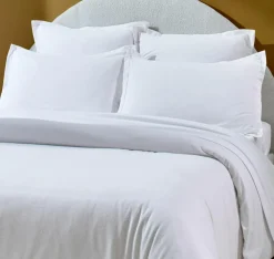 Home Collection Taie d'oreiller 100% Flanelle de Coton blanche