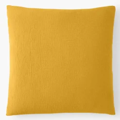 Outlet Baton Rouge Taie d'oreiller 100% Gaze de coton jaune