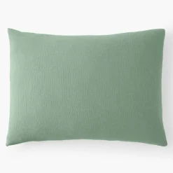 Baton Rouge Taie d'oreiller 100% Gaze de coton verte