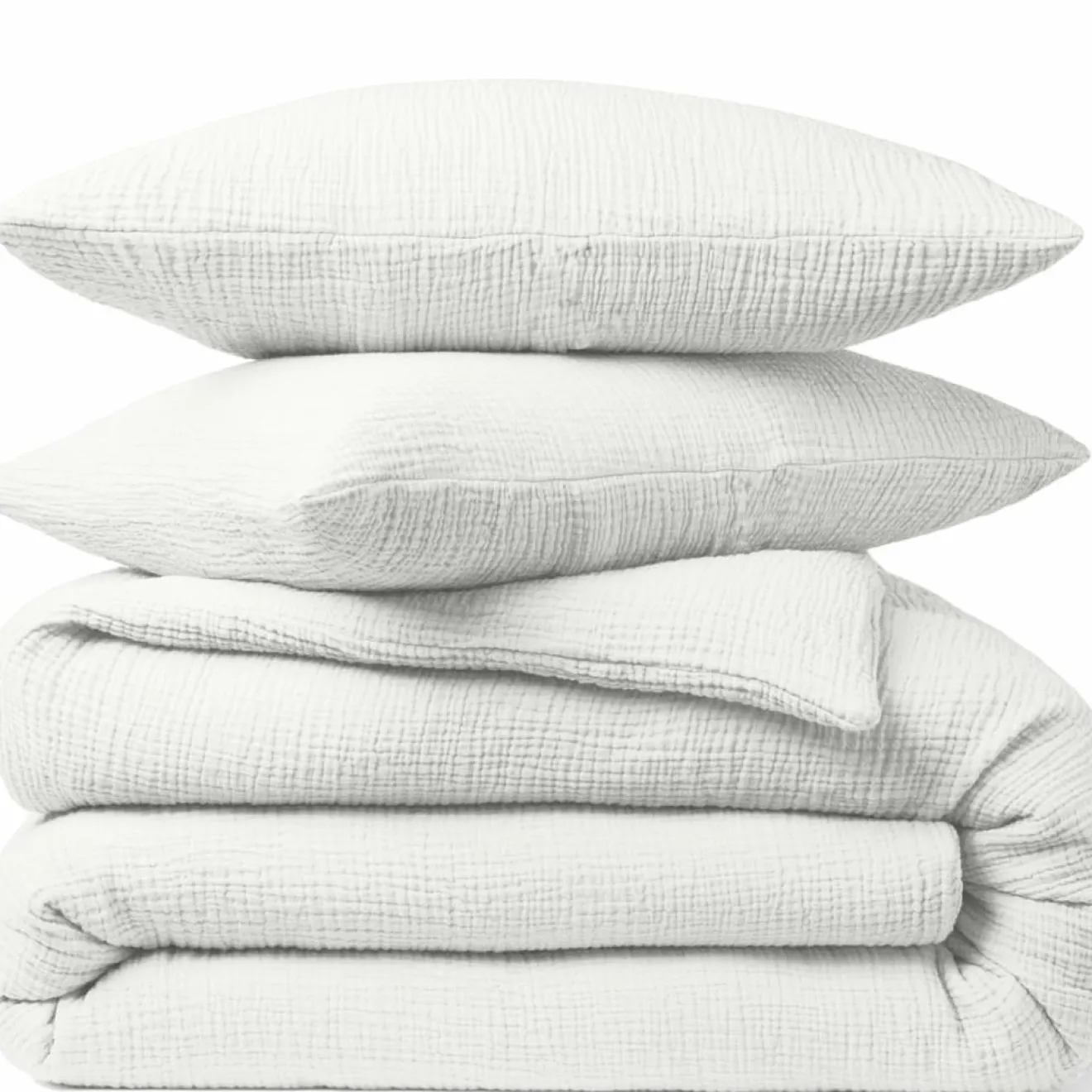 Baton Rouge Taie d'oreiller 100% Gaze de coton blanche