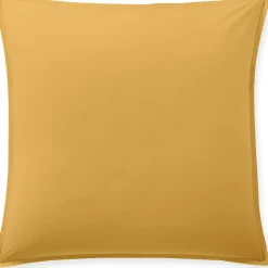 Baton Rouge Taie D'oreiller 100% Percale de Coton jaune moutarde