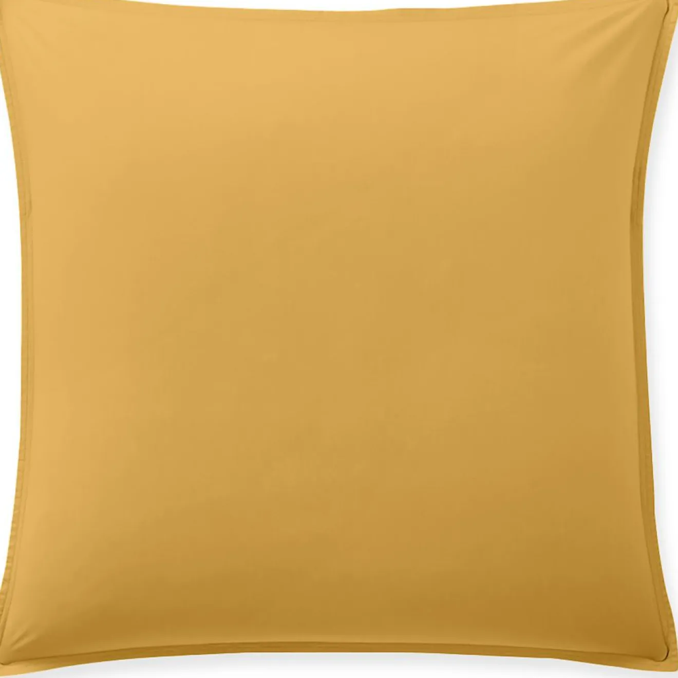 Baton Rouge Taie D'oreiller 100% Percale de Coton jaune moutarde
