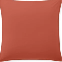 Online Baton Rouge Taie D'oreiller 100% Percale de Coton terre de sienne