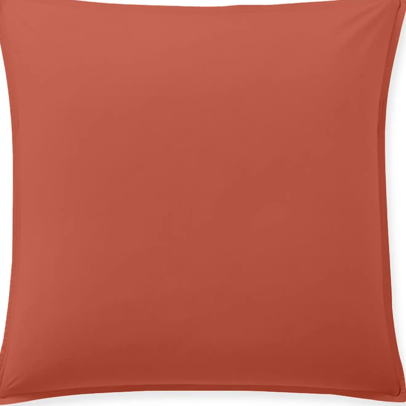 Online Baton Rouge Taie D'oreiller 100% Percale de Coton terre de sienne
