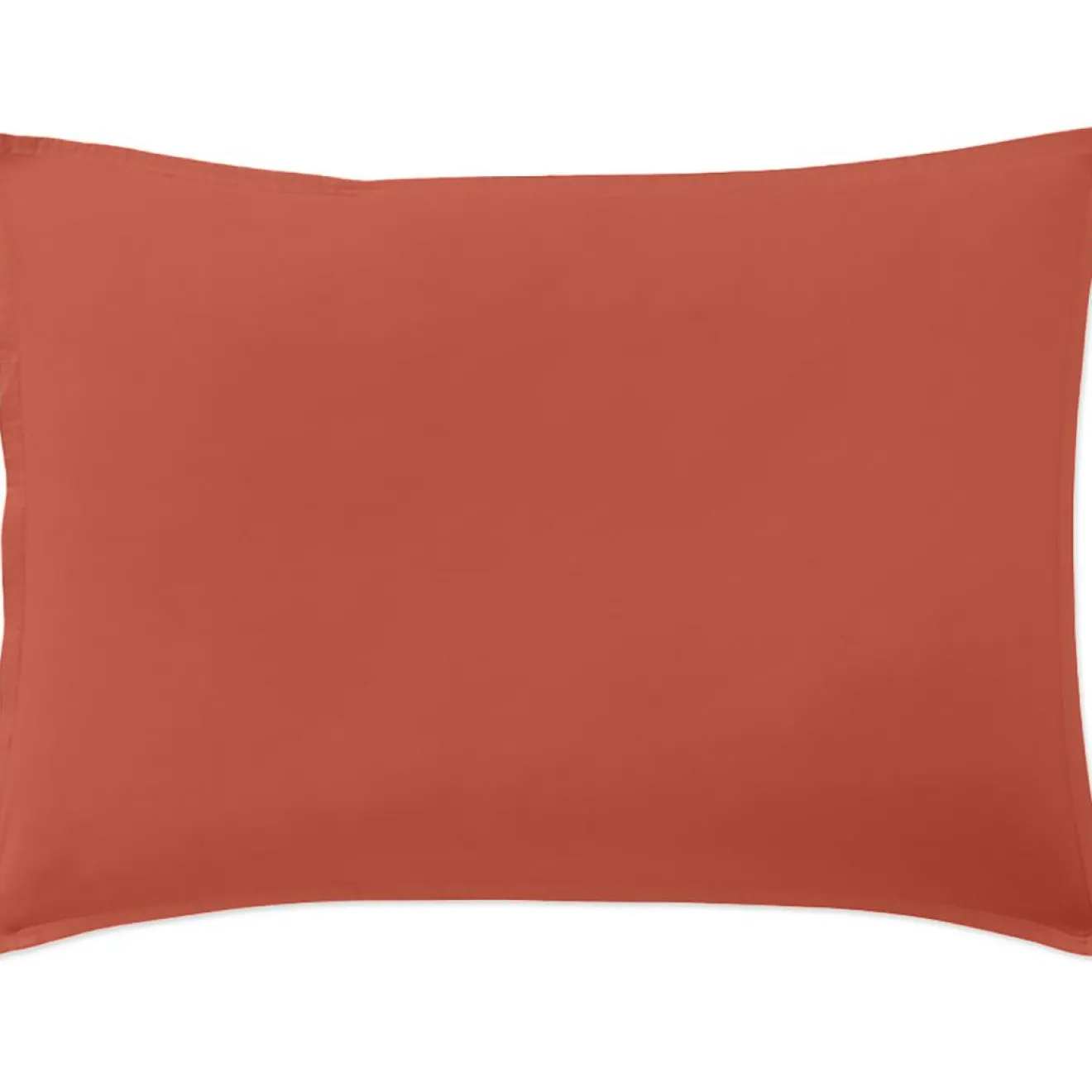 Online Baton Rouge Taie D'oreiller 100% Percale de Coton terre de sienne