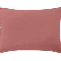 Baton Rouge Taie D'oreiller 100% Percale de Coton vieux rose