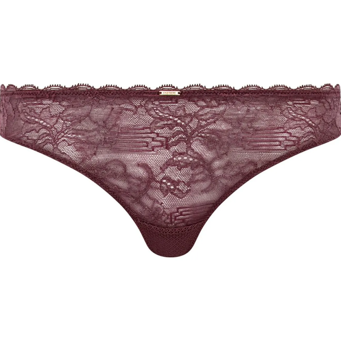 Hot Chantelle Tanga Waltz marron cardinal