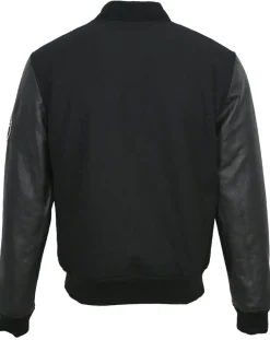 Homme Blue Wellford Teddy en Laine & Cuir Bron noir