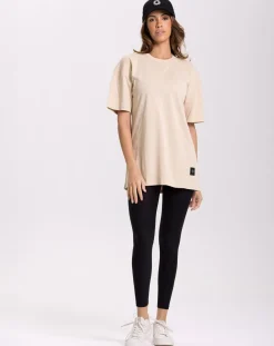 Femme Onamaste Tee Shirt Oversize beige