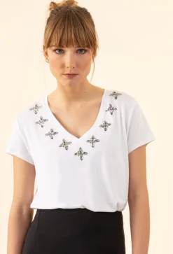 Bleu Blanc Rouge Tee-Shirt Marco blanc