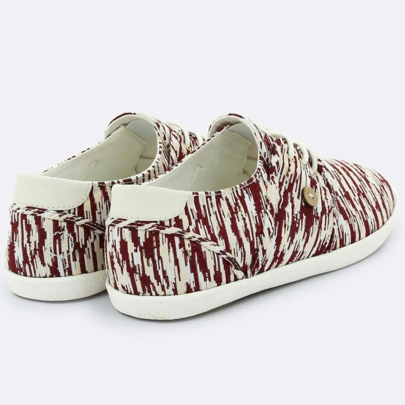 Clearance Faguo Tennis Cypress imprimées blanc/bordeaux