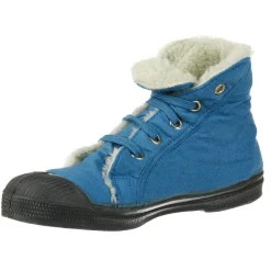 Online Bensimon Tennis montantes Mid Fourrées lacets turquoise