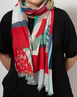 Discount Petrusse Étole en Coton Salsa rouge - 50x180 cm