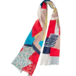 Discount Petrusse Étole en Coton Salsa rouge - 50x180 cm