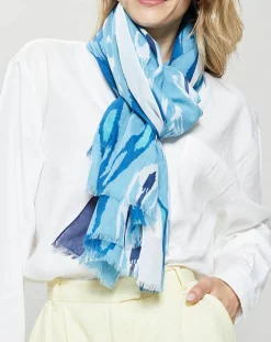 New Petrusse Étole en Coton Ylang bleue - 100x200 cm