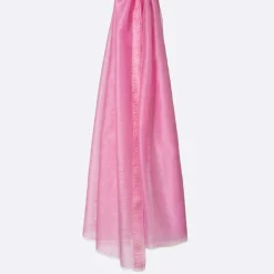 Femme Petrusse Étole en Laine & Soie Elegie rose - 70x200 cm