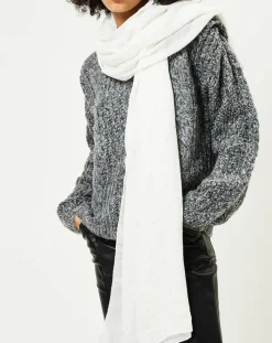 Discount Galeries Lafayette Étole Foil écrue - 180x87 cm