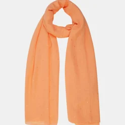 Femme Galeries Lafayette Étole Foil orange clair - 180x87 cm
