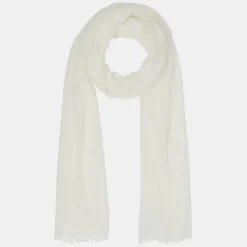 Femme Galeries Lafayette Étole Iode effet froissé écrue - 194x90 cm