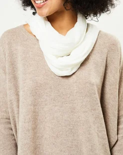 Femme Galeries Lafayette Étole Iode effet froissé écrue - 194x90 cm