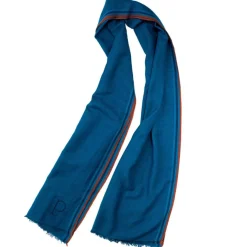 Discount Petrusse Étole Jazzy en Coton marine - 70x210 cm
