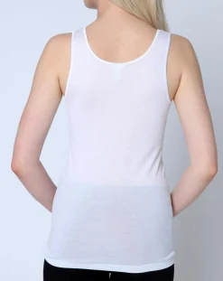 Discount Mare Top 100% Coton blanc
