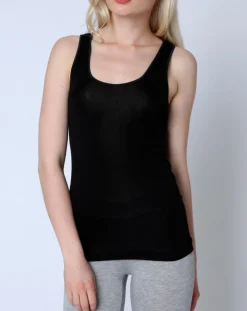 Femme Mare Top 100% Coton noir