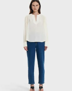 New Zapa Top 100% Soie Bangkok ecru